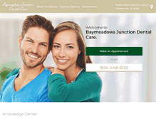 Tablet Screenshot of baymeadowsjunctiondentalcare.com
